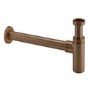 Brushed Bronze Round Basin Bottle Trap - Arissa