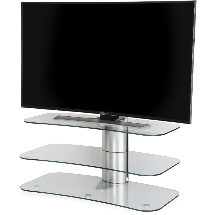 Off The Wall Arc 1000 TV Stand for up to 55" TVs - Silver