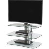 Off The Wall Arc TV Stand for up to 55&quot; TVs - Silver