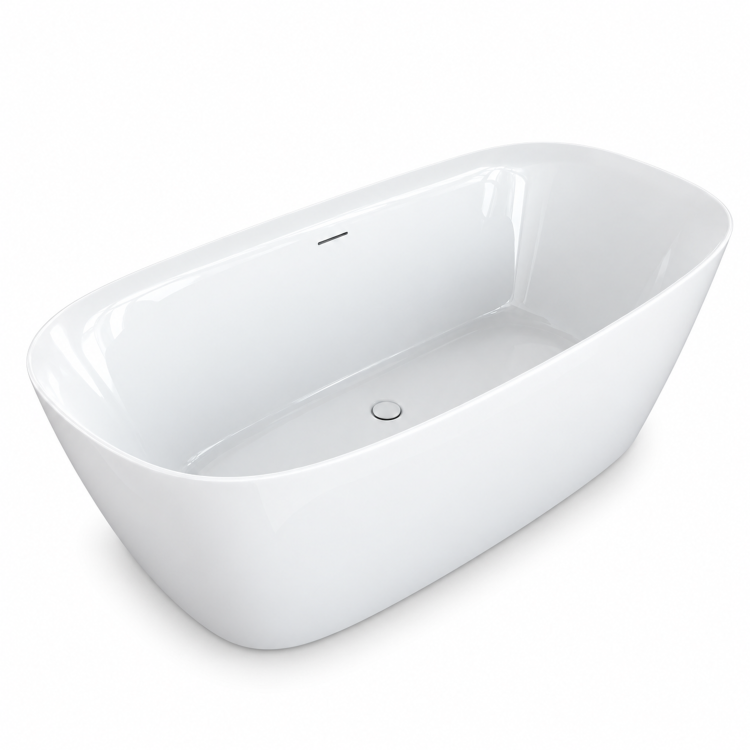 Freestanding Double Ended Bath 1650 x 780mm - Arcus