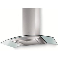 Elica ARCH90 Arch Curved Glass 90cm Chimney Cooker Hood Stainless Steel