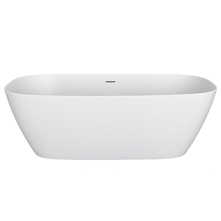 Matt White Freestanding Double Ended Bath 1650 x 780mm - Arcus