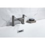 Gunmetal Grey Shower Bath and Basin Tap Set with Basin Waste - Arissa