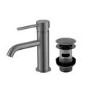 Gunmetal Mono Basin Mixer Tap With Waste - Arissa 