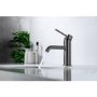 Gunmetal Mono Basin Mixer Tap With Waste - Arissa 