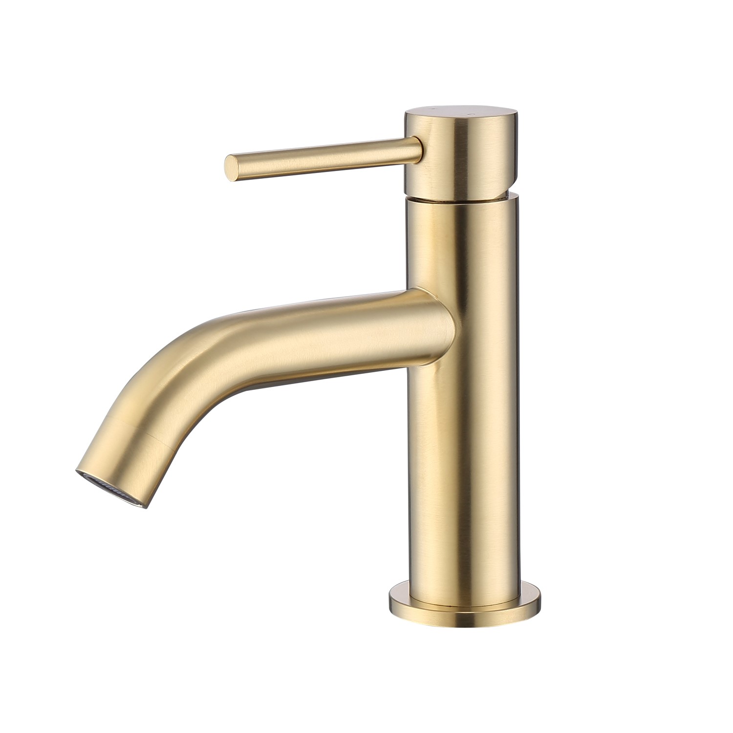 Brushed Brass Cloakroom Mono Basin Mixer Tap Arissa ARIBB001