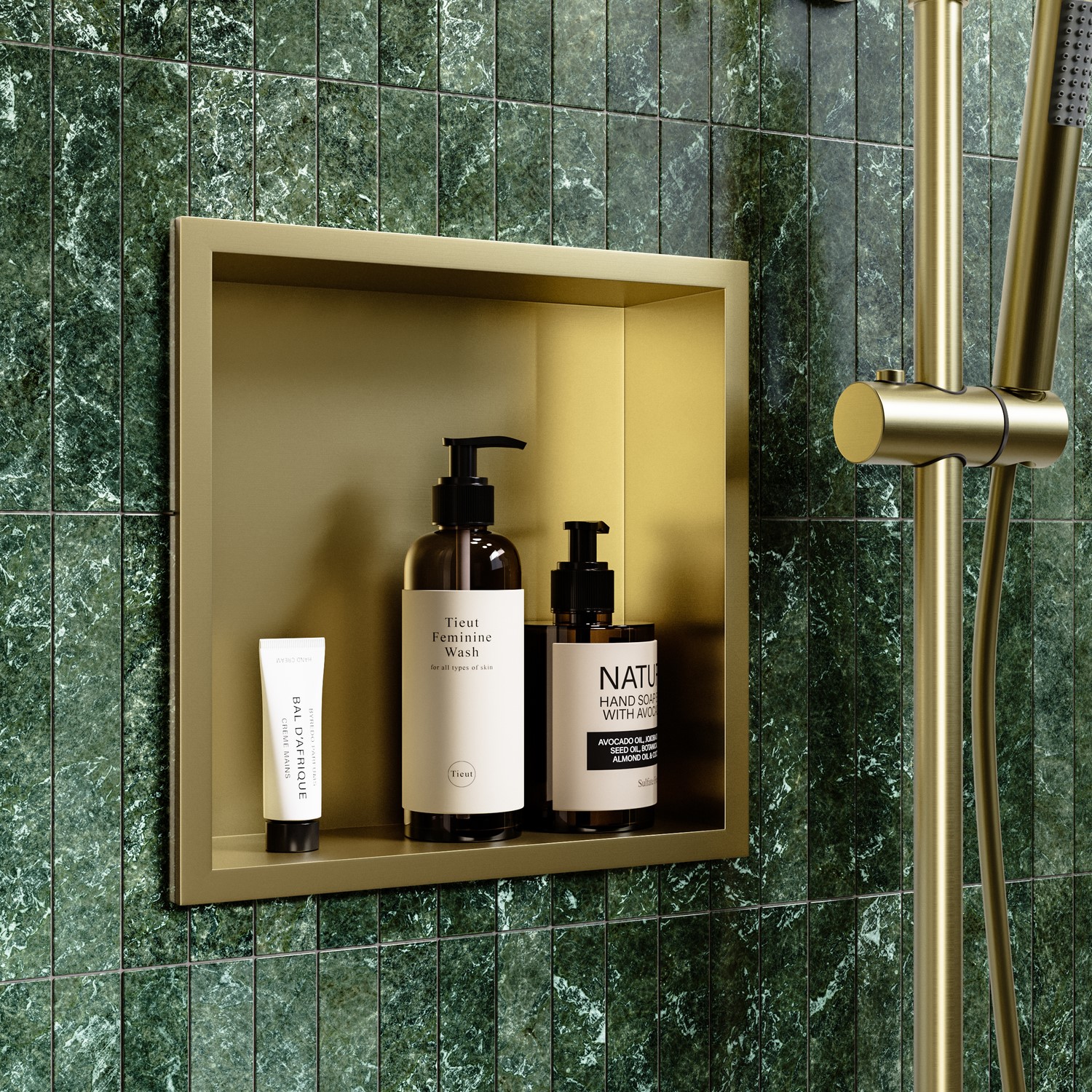 Brass Shower Niche 305 x 305mm