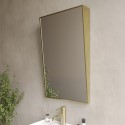 ARIBB500M Rectangular Brass Angled Bathroom Mirror 500 x 800mm - Arissa
