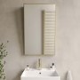 Rectangular Brass Angled Bathroom Mirror 500 x 800mm - Arissa