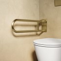 ARIBB600FGR Brass Folding Bathroom Grab Rail 600 x 160mm - Arissa