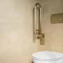 Brass Folding Bathroom Grab Rail 600 x 160mm - Arissa