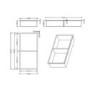 Brass Shower Niche with Shelf 305 x 610mm - Arissa