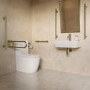 Brass Bathroom Grab Rail 700 x 77mm - Arissa