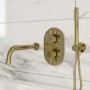 Brushed Bass Hose with Wall Bracket - Arissa