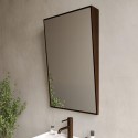ARIBBR500M Rectangular Bronze Angled Bathroom Mirror 500 x 800mm - Arissa