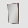 Rectangular Bronze Angled Bathroom Mirror 500 x 800mm - Arissa