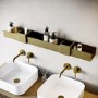 Brass Bathroom Organiser Shelf 1000mm - Arissa