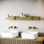 Brass Bathroom Organiser Shelf 1000mm - Arissa