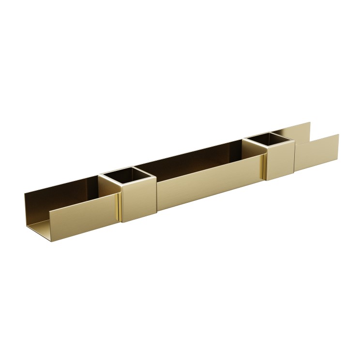 Brass Bathroom Organiser Shelf 1000mm - Arissa