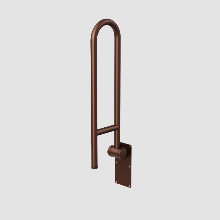 Bronze Folding Bathroom Grab Rail 600 x 160mm - Arissa