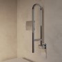 Chrome Folding Bathroom Grab Rail 600 x 160mm - Arissa