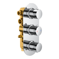 GRADE A1 - Chrome 3 Outlet Concealed Valve - Arissa