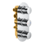GRADE A1 - Chrome 3 Outlet Concealed Valve - Arissa