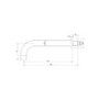 Chrome Bath Spout - Arissa