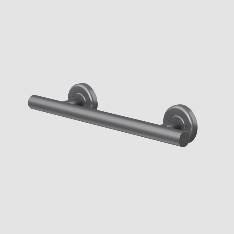 Gunmetal Grey Bathroom Grab Rail 350 x 77mm - Arissa