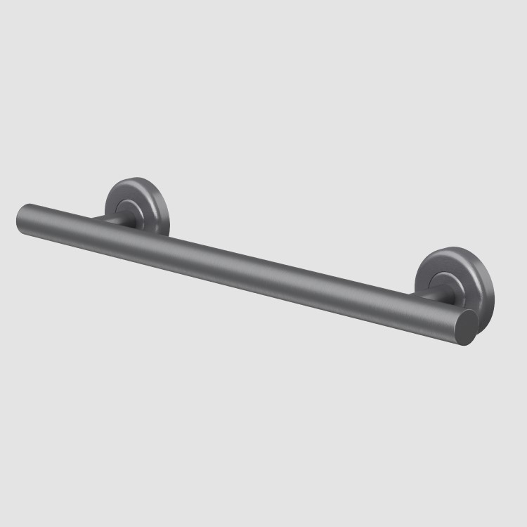 Gunmetal Grey Bathroom Grab Rail 450 x 77mm - Arissa