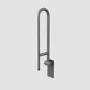 Gunmetal Grey Folding Bathroom Grab Rail 600 x 160mm - Arissa