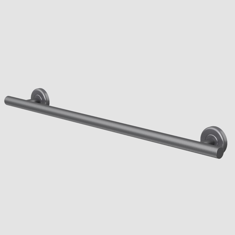 Gunmetal Grey Bathroom Grab Rail 700 x 77mm - Arissa