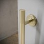 Brass Knurled Bathroom Grab Rail 600 x 77mm - Arissa