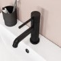 Black Mono Basin Mixer Tap - Arissa