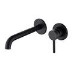 Black Wall Mounted Bath Mixer Tap - Arissa