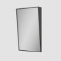 Rectangular Black Angled Bathroom Mirror 500 x 800mm - Arissa