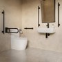 Rectangular Black Angled Bathroom Mirror 500 x 800mm - Arissa