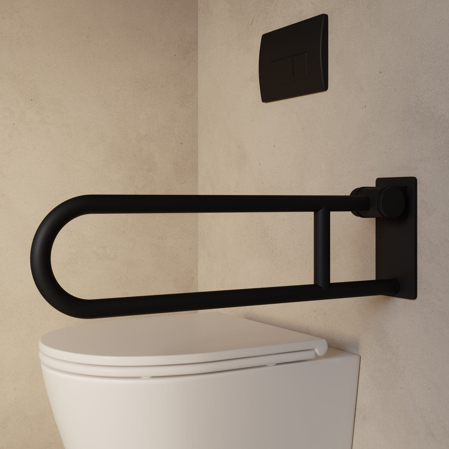Folding Bathroom Grab Rail 600 x 160mm