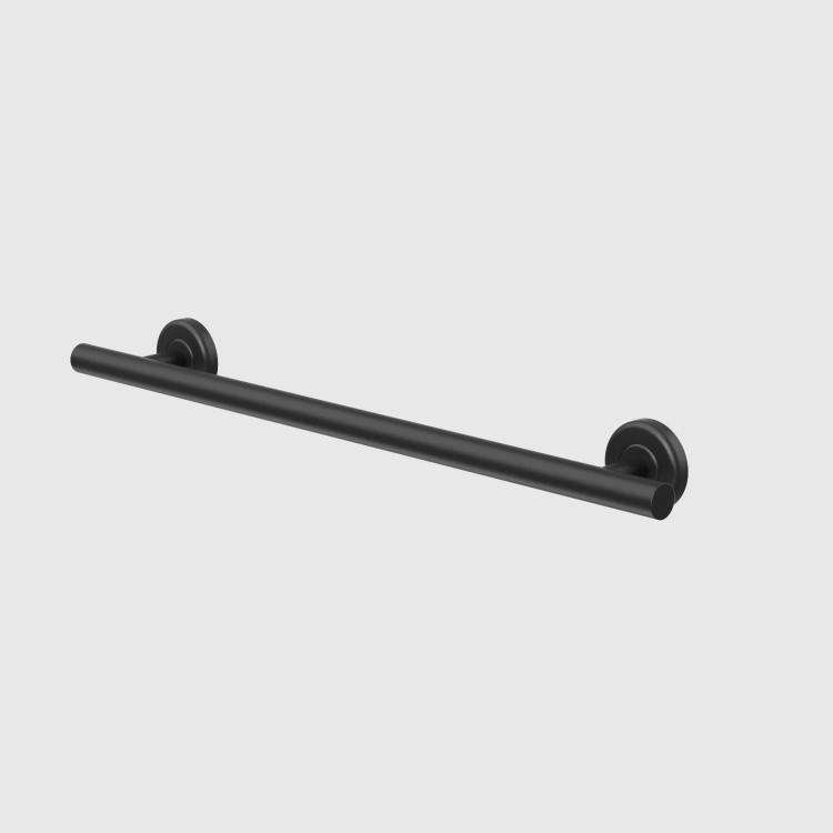 Black Bathroom Grab Rail 600 x 77mm - Arissa