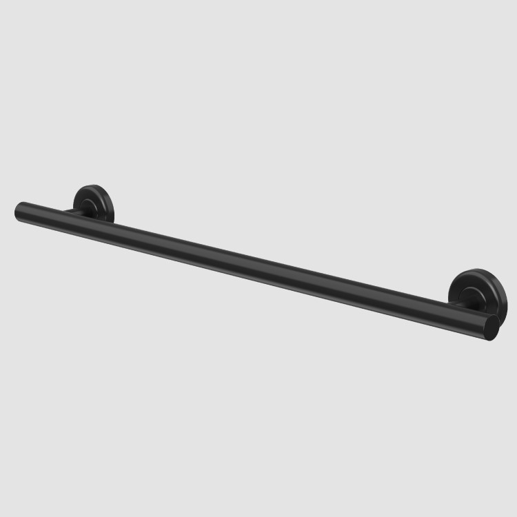 Black Bathroom Grab Rail 700 x 77mm - Arissa