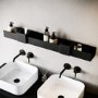 Black Bathroom Organiser Shelf 1000mm - Arissa