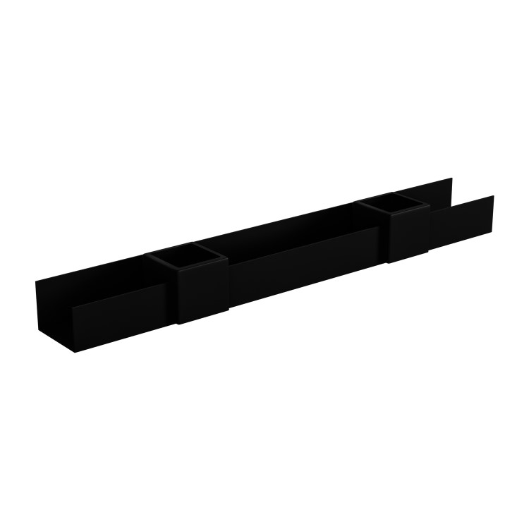 Black Bathroom Organiser Shelf 1000mm - Arissa
