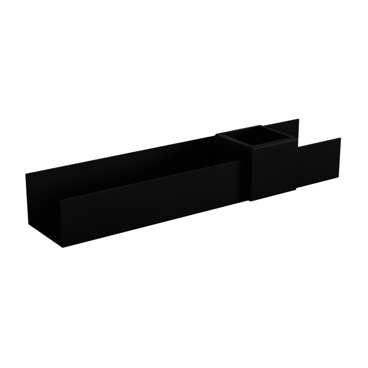 Black Bathroom Organiser Shelf 600mm- Arissa
