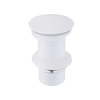 Matt White Click Clack Unslotted Basin Waste - Arissa Matt White Click Clack Unslotted Basin Waste - Arissa