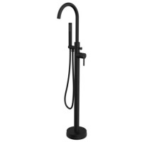 GRADE A1 - Black Freestanding Bath Shower Mixer Tap - Arissa