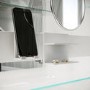 Triple Door Mirrored Bathroom Cabinet with Lights Demister & Socket 1200 x 800mm - Artemis