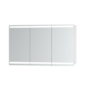 Triple Door Mirrored Bathroom Cabinet with Lights Demister & Socket 1200 x 800mm - Artemis