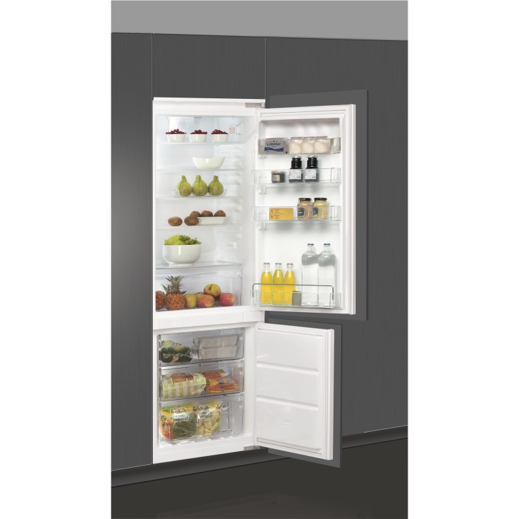 Whirlpool ART872ANF 70-30 Integrated No Frost Fridge Freezer - 177x54cm - Sliding Rail