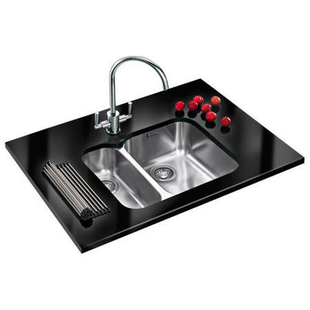Franke ARX160DLDP Ariane 1.5 Bowl Undermount Stainless Steel Sink and Tap Designer Pack