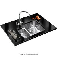 Franke ARX160L Ariane Undermount Stainless Steel Sink with Left Half Bowl